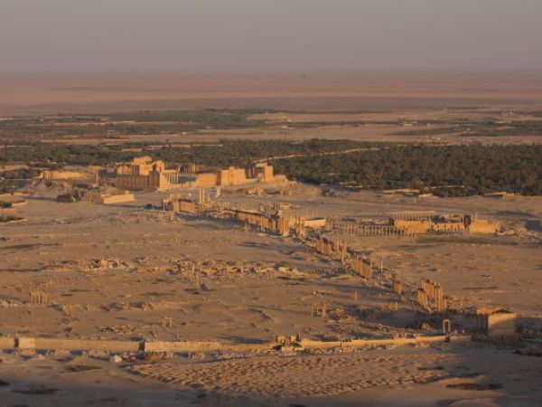 (Photo:) panorama na ruiny Palmyry