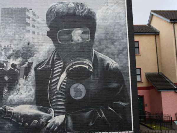 (Photo:) murale w katolickiej dzielnicy Bogside
