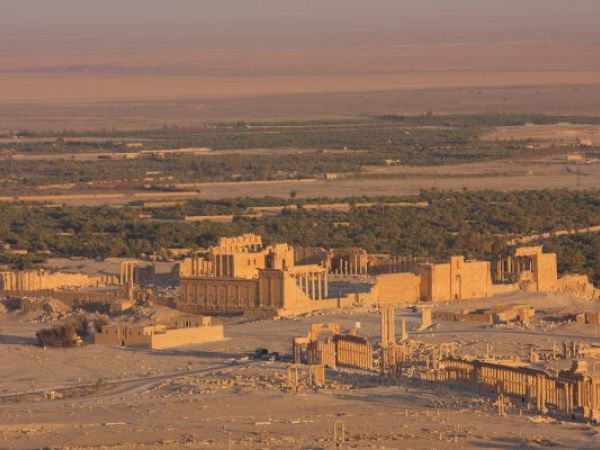(Photo:) panorama na ruiny Palmyry