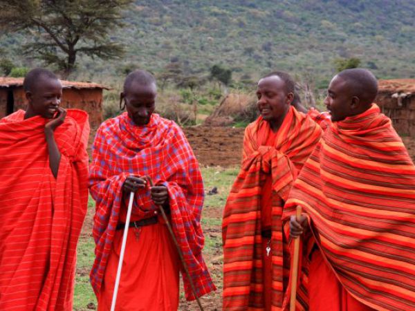 (Photo:) w wiosce Masajów