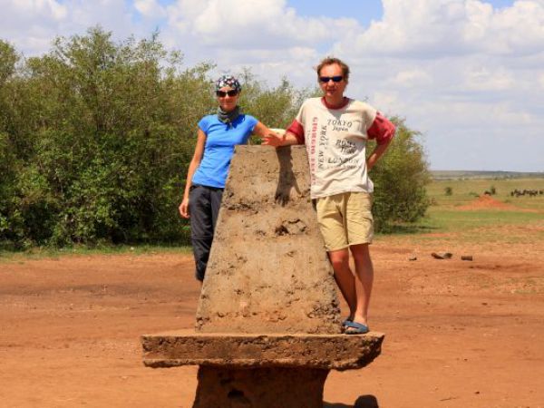 (Photo:) na granicy Masai Mara i Serengeti