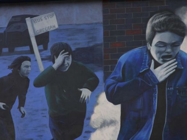 (Photo:) murale w katolickiej dzielnicy Bogside